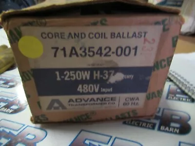 Advance 71A3542-001 250 Watt H-37 Mercury 480V Core & Coil Kit Ballast-NEW-B • $75