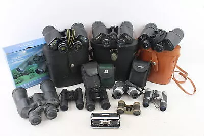 Vintage Binoculars Inc Miranda Tasco Regent Etc W/ Cases Job Lot X10 • £3.20