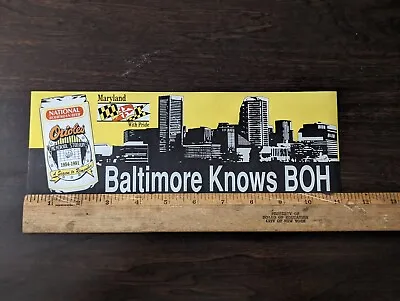 Vtg Natty Boh Memorial Stadium Baltimore Knows Boh National Bohemian Beer 1991 • $10.99