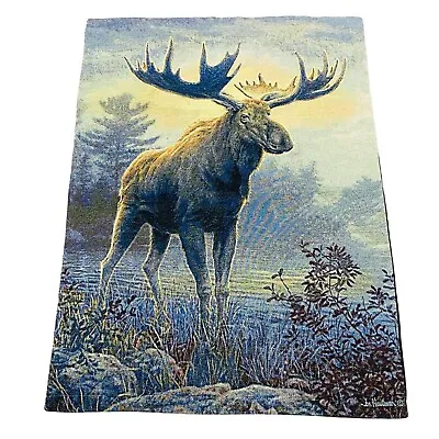 Joseph Hautman Northwoods Moose Tapestry Wall Hanging • $44.99