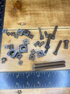 Vintage Square Head Nut And Bolt Lot Nuts Bolts Antique • $24.99