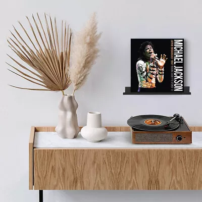 6x Record Shelf Display Wall Mount Album CD Storage Rack Book Display Metal DIY • £15.95