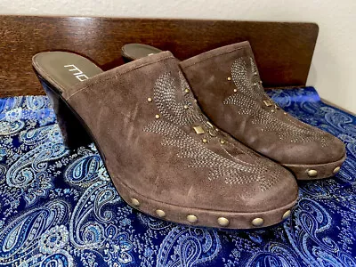 Moda SpaÑa Suede Mules       Womens Size 9.5 • $19.99