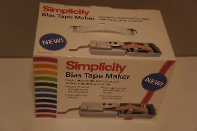 $74.95 • Buy Simplicity 881925 Bias Tape Maker - Tested And Working