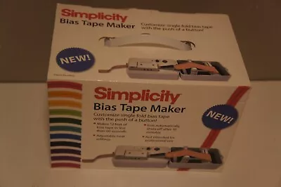 $74.95 • Buy Simplicity 881925 Bias Tape Maker - Tested And Working
