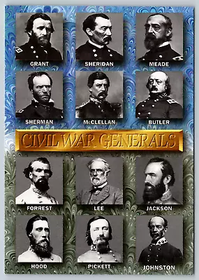 C1970s Civil War Generals Vintage Postcard • $4.99