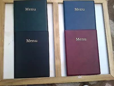 Qty 40 A4 Leather Look Menu Cover  New Product  • £250