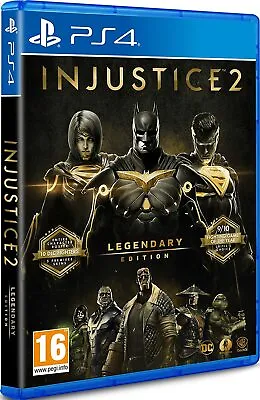Injustice 2 Legendary Edition PS4 Playstation 4 Superhero Villains Fighting Game • $99