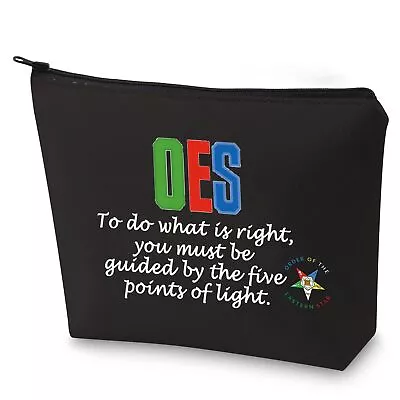 OES Eastern Star Cosmetic Bag For Women Five-Pointed Star Sisterhood Accessor... • $24