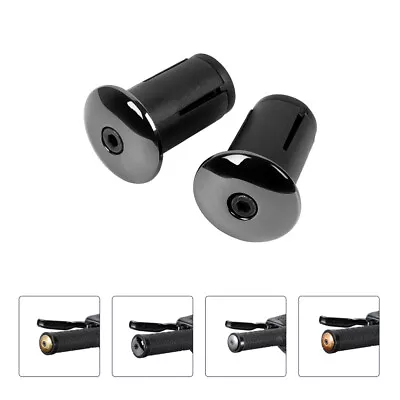 2pcs Black Metal Bar End Plugs For Handlebar • $10.02