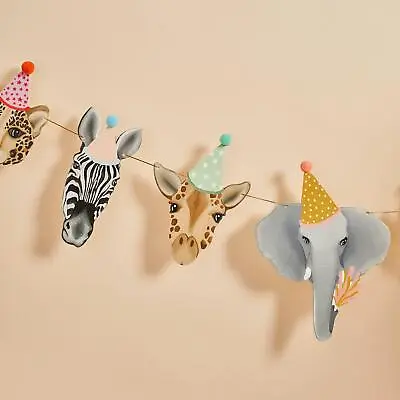 Safari Animals Garland - Jungle Party Bunting - Children's Bedroom Decoration • £6.75