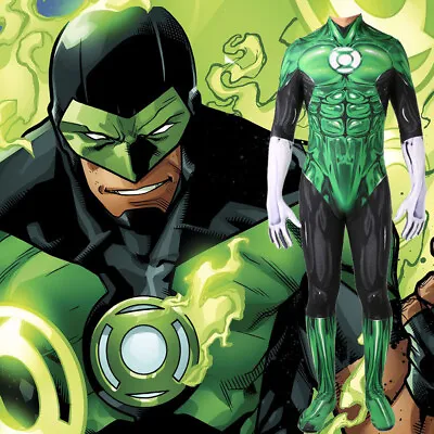 £33.60 • Buy 2022 Green Lantern Jumpsuit Cosplay Hal Jordan Superhero Bodysuit Zentai Gifts