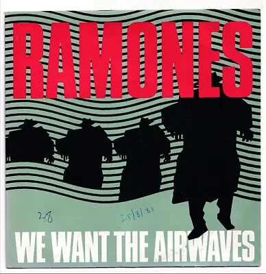 RAMONES * We Want The Airwaves * 1981 Belgian 45 * PUNK * • £89.99