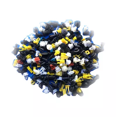 $14.29 • Buy 100* Bumper Retainer Clip Fender Plastic Rivet Fastener Hole Push Pin Auto Parts