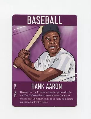 #TN27102 HANK AARON Greatest Of All Time Trade Card • $5.95