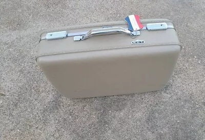 Vintage Retro Mid Century American Tourister Suitcase Tan Hard Shell No Keys • $10