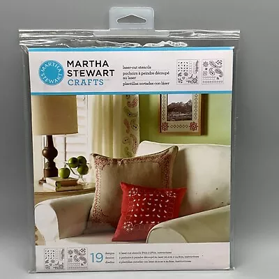 Martha Stewart Crafts Laser-Cut Stencils 19 Designs Bandana Paisley 32977 • $10.50