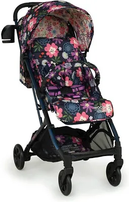 Cosatto Woosh 3 Stroller In Dalloway With Pull Handle & Raincover Birth To 25kg • £179.95