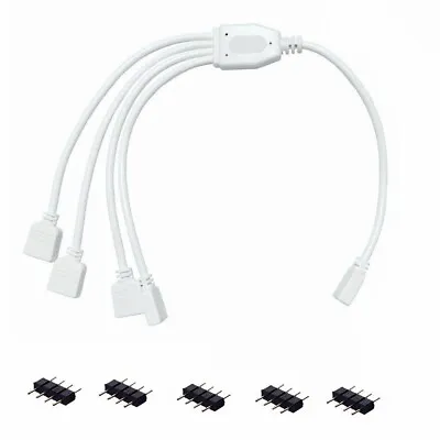 1 To 4 Splitter Cable 4 Pin  LED Strip Connector 4 Way Splitter For 5050 Strip • $3.69