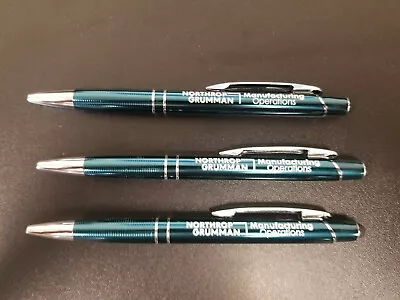 3 Pack Northrop Grumman Collectible Pen Military Black Ink Retractable W/ Stylus • $12.99