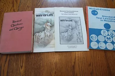 Homeschool Lot Of 4 Musical Questions And Quizzes Way Of Life McCall-Crabbs A • $18.71