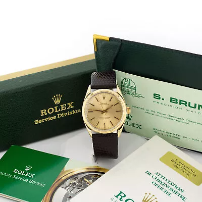 1971 Vintage Rolex Oyster Perpetual Gold Capped Watch 34mm Ref 1024 #W76188-1 • $370