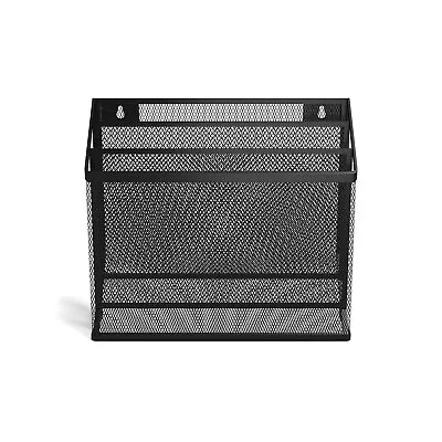 MyOfficeInnovations 3 Compartment Wire Mesh File Organizer Matte Black 24402448 • $19.57