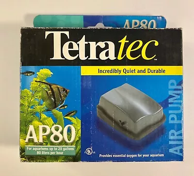 TetraTec AP 80 Air Pump For  Fish Tanks Up To 20 Gallons 80 Liters Pre Hour NIB • $9.99