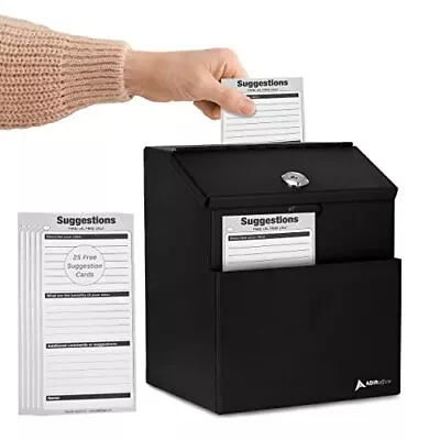 Adir Donation Ballot Box With Lock For Fundraising With 25  Assorted Colors  • $27.43