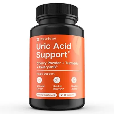 $33.30 • Buy Uric Acid Supplement Gout Relief For Feet - (60ct) 625 Mg Tart Cherry Powder ...
