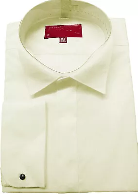 Men's Ivory Victorian Wing Collar Dress Shirt Double Cuff - 14.5  - 23  • $30.79