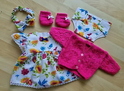 £13.99 • Buy Baby Annabell /Luvabella 17 To 19 Inch Dolls 5 Pce Bright Floral Dress Set (27)