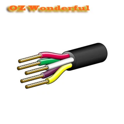 $3.99 • Buy 5 Core Trailer Cable Road Train Wire Caravan Plug Socket Wiring