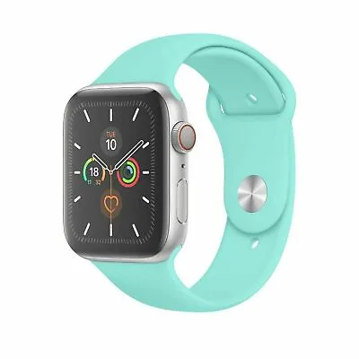 $6.90 • Buy Silicone Strap Wrist Band For Apple Watch Series 1/2/3/4/5/6/SE  Strap Band
