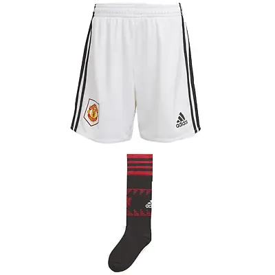 £14.99 • Buy Manchester United Football Kit Kid's Adidas Home Short & Socks