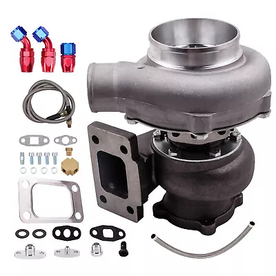 GT3076 GT30 GT3037 Turbocharger 500+HP T3 Turbo Kit Oil Drain Return / Feed Line • $327.99