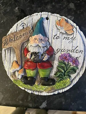 Latex Rubber Mould Garden Gnome Plaque Fairy Garden Welcome Sign Mold • £7.50