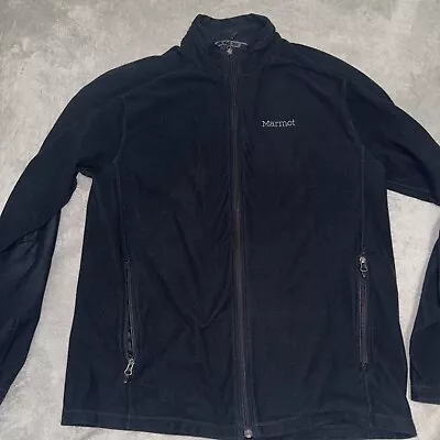 Marmot Fleece Jacket Men's XL Black Full Zip • $17.97