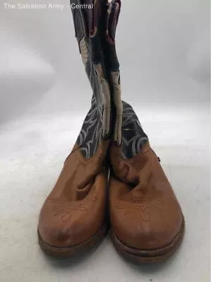 Sam Edelman Women Sheldon Brown Black Leather Mid-Calf Cowgirl Western Boots 8.5 • $9.99