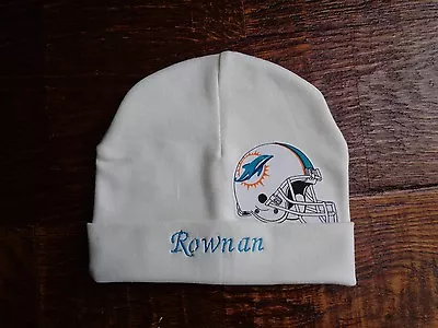 Miami Dolphins  Personalized Baby Hat (0-2 Year) • $14.99