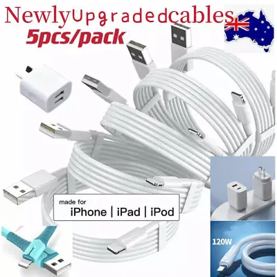 $12.99 • Buy 5X Fast USB Cable Charger Cord Charging For Apple IPhone 7 8 X 11 12 13 Pro Ipad