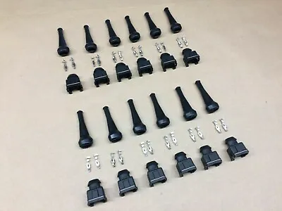 Jaguar XJS (12 Cyl Kit) Bosch Style Fuel Injector Connectors Terminals & Boots • $68