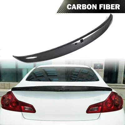 Carbon Fiber Jdm Style Rear Trunk Spoiler For 2007-15 Infiniti G35 G25 G37 Sedan • $98.88