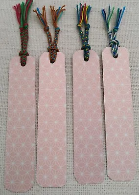 Japanese Traditional Washi Paper & Cotton Thread Kumihimo Bookmarks Set Of 4 • £4.80
