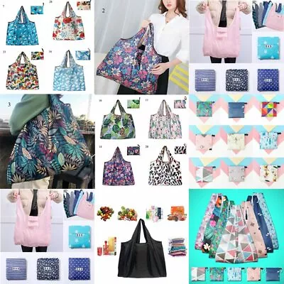 Wholesale Eco Shopping Travel Shoulder Bag Tote Handbag Folding Reusable Bags • £2.92