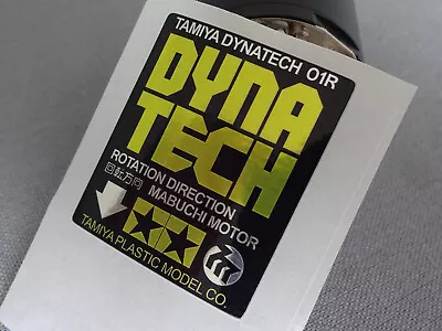 Tamiya Dynatech 01R Motor Reproduction Foil Sticker / Decal • £5
