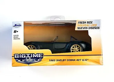 Jada Bigtime Muscle 1965 Shelby Cobra 427 S/C Black And Gold 1:32 Fresh Ride • $12.69