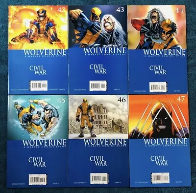 Wolverine A Marvel Comics Event Civil War #42-47  Marvel Comics Book Lot • $9.99