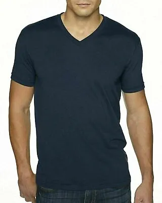 $11.99 • Buy Next Level Men's Premium Sueded V-Neck T-shirt  Solid Vee Neck Tee XS-2XL 6440