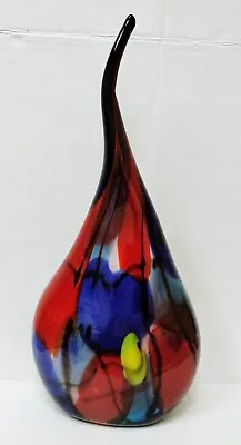 Handmade Teardrop Large Modern Art Glass Sculpture Bold & Beautiful • $125